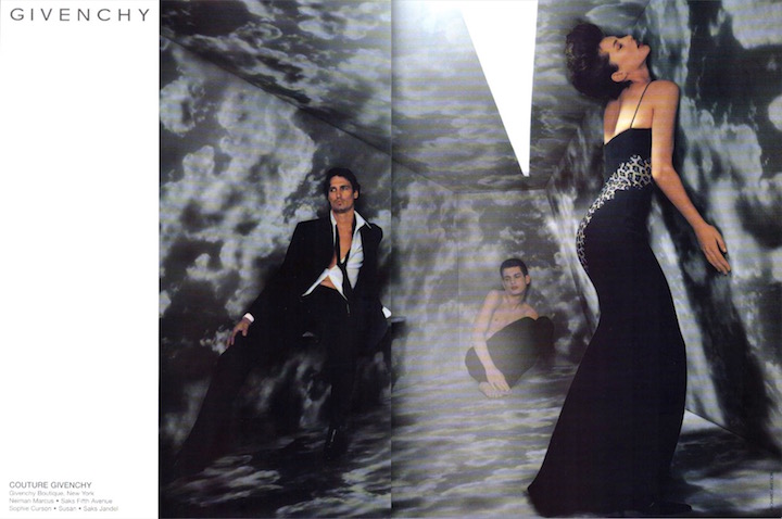 Honor Fraser photographed by Richard Avedon in Givenchy by Alexander McQueen, Fall 1997