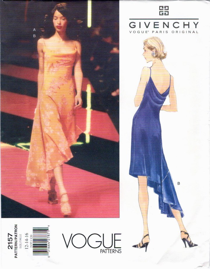 Givenchy by Alexander McQueen pattern Vogue 2157