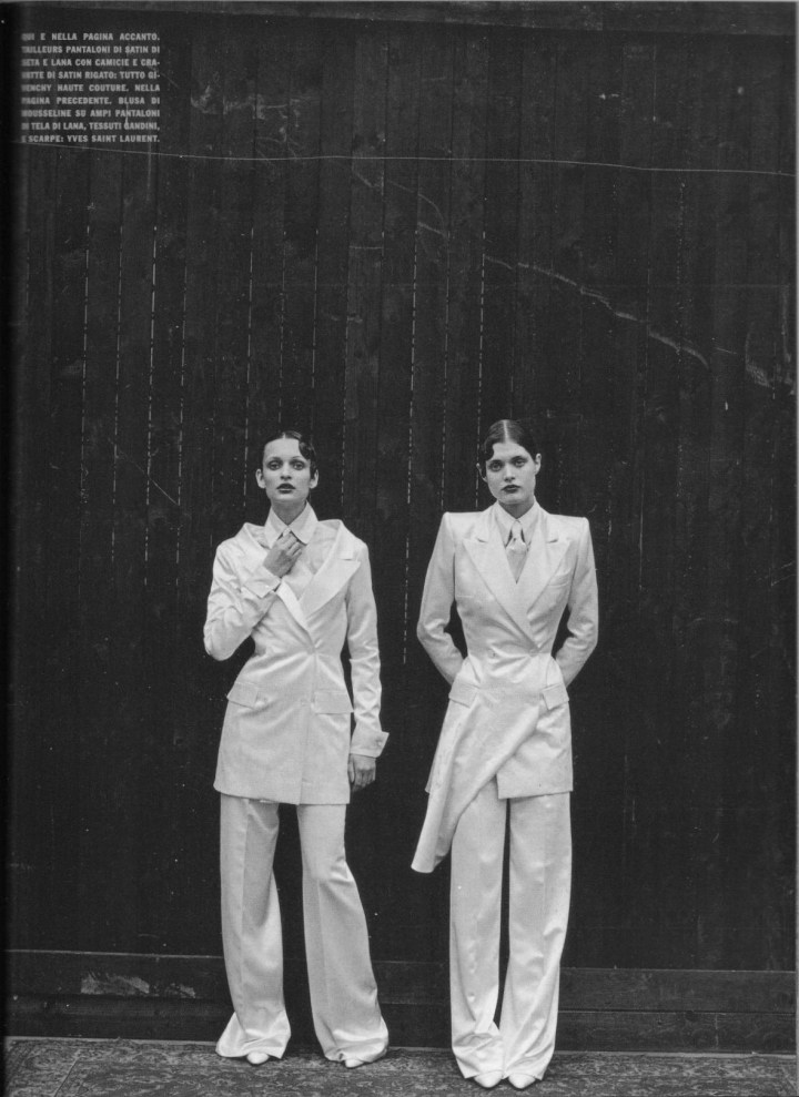 Givenchy Haute Couture by Alexander McQueen photographed by Peter Lindbergh, spring 1999