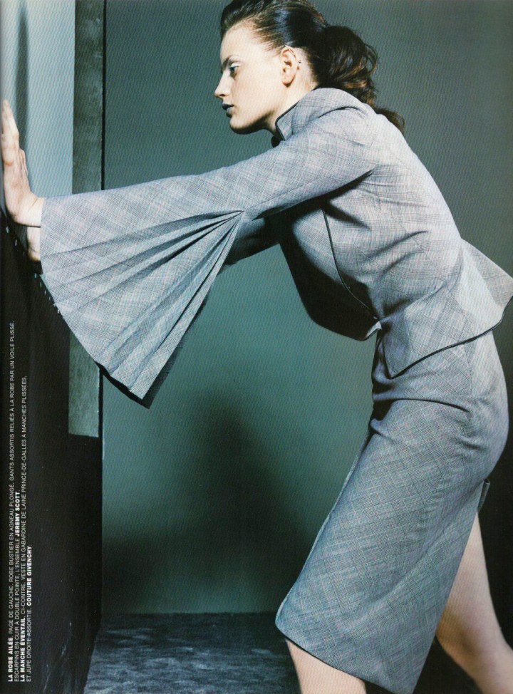 Guinevere Van Seenus photographed by Steven Klein in Givenchy haute couture by Alexander McQueen, spring 1998
