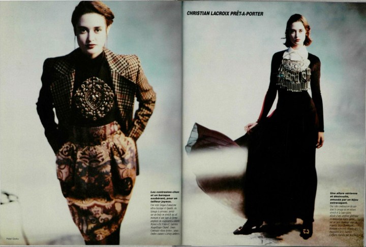 Christian Lacroix ready-to-wear in L'Officiel, August 1988