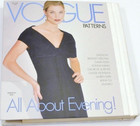 All About Evening! Vogue 2061 by John Galliano for Givenchy, Vogue Patterns catalogue, Jan/Feb 1998
