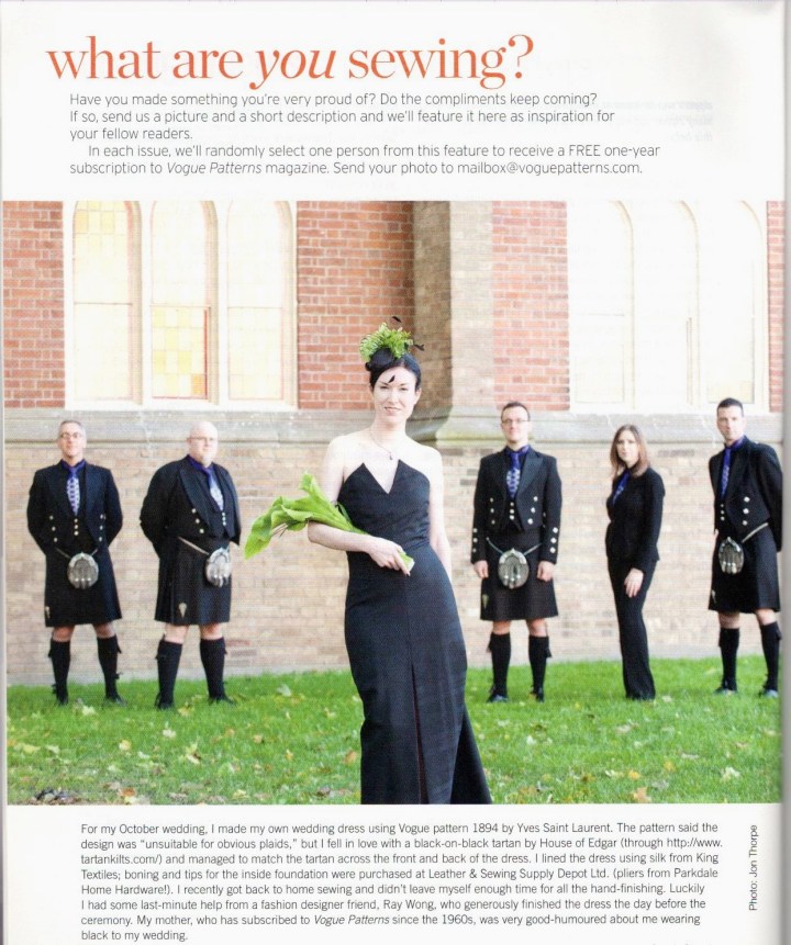 What are you sewing? Vogue Patterns, June/July 2011. Photo: Jon Thorpe