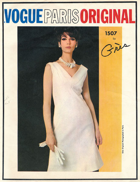 1960s Grès bias dress pattern - Vogue 1507