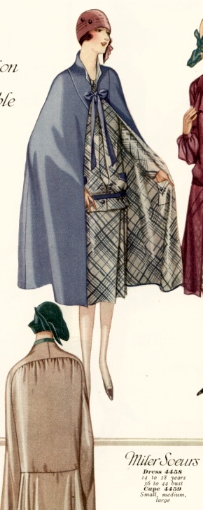 McCall 4459 Miler Soeurs 1920s cape pattern McCall Quarterly Summer 1926
