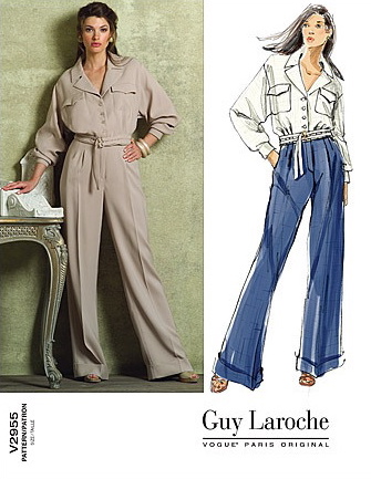 Vogue V2955 suit by Hervé L. Leroux for Guy Laroche 