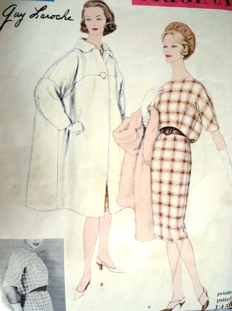 1950s Guy Laroche dress and coat pattern - Vogue 1450