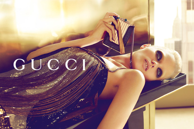 Abbey Lee Kershaw in Gucci Spring 2012 advertising campaign shot by Mert and Marcus