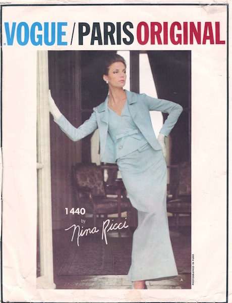 Nina Ricci evening dress and jacket pattern - Vogue 1440