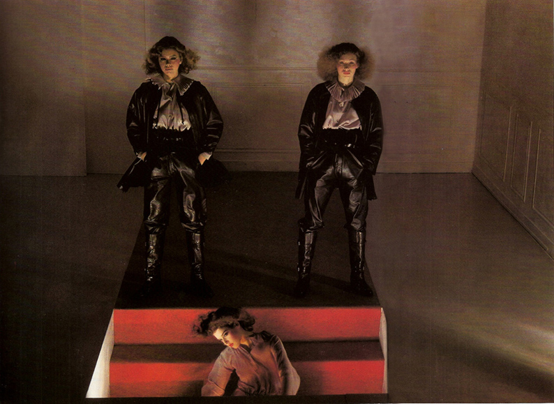 Gianni Versace for Complice campaign photographed by Guy Bourdin, Vogue Paris, August 1977