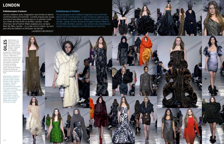 London: Giles FW 2007 rtw in L'Officiel 1000 modeles no. 74
