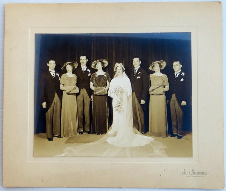 San Francisco estate wedding portrait showing McCall 8331