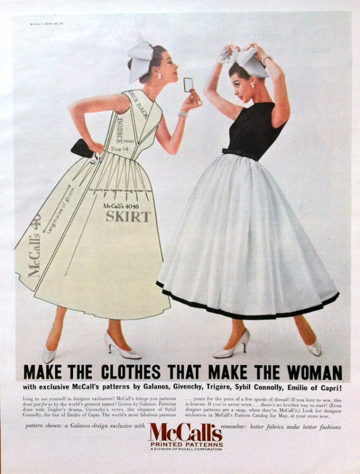 McCall's 4046 advertisement advert April 1957