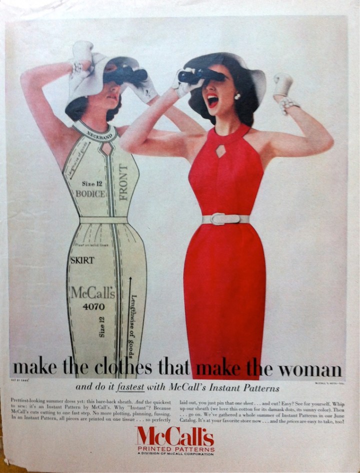 McCall's 4070 advertisement advert May 1957
