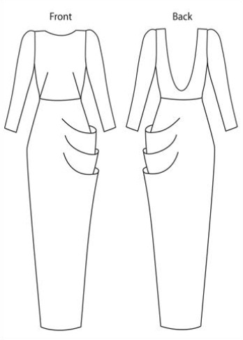 Juliana Sissons technical drawing - Scarlett schematic
