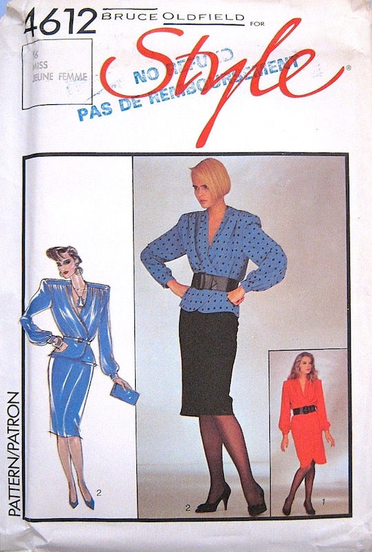 1980s Bruce Oldfield pattern - Style 4612