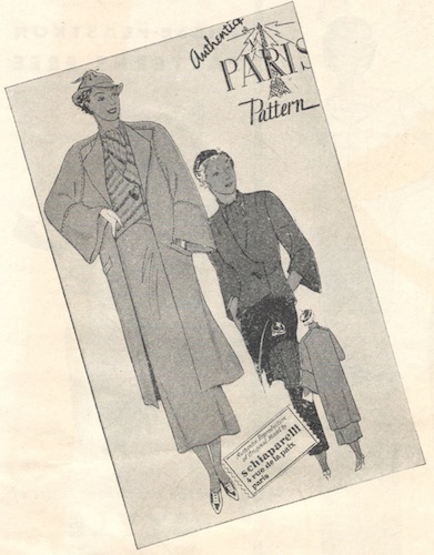 1930s Paris Pattern by Schiaparelli