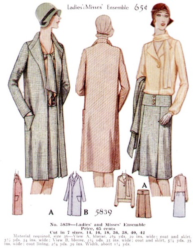 1920s Schiaparelli pattern - McCall 5839