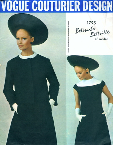 1960s Belinda Bellville dress and jacket pattern - Vogue 1795