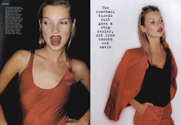 Kate Moss photographed by Juergen Teller - Vogue, June 1994