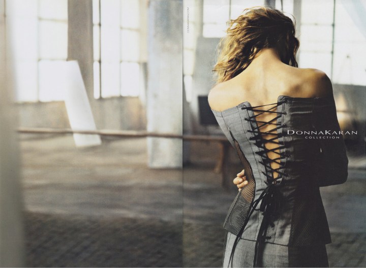 Erin Wasson photographed by Peter Lindbergh - Donna Karan Spring 2005 advertising campaign