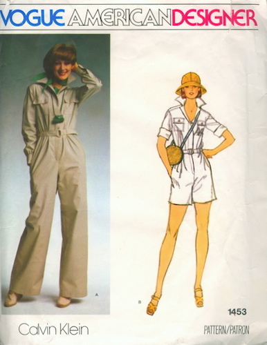 1970s Calvin Klein jumpsuit pattern - Vogue 1453