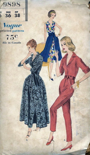 1950s jumpsuit and skirt pattern - Vogue 9898