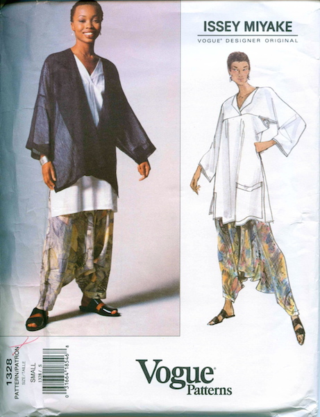1990s Issey Miyake jacket, top and pants pattern - Vogue 1328