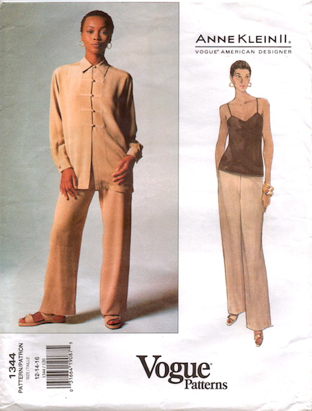 1990s Anne Klein II pattern - Vogue 1344