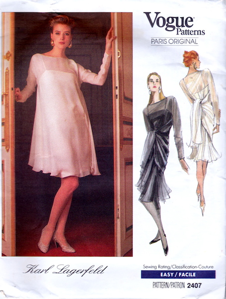 1980s Karl Lagerfeld evening pattern - Vogue 2407