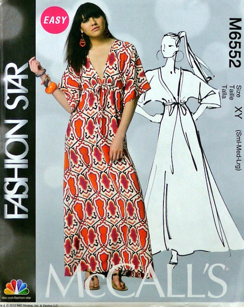 Nikki Poulos caftan pattern - McCall's 6552
