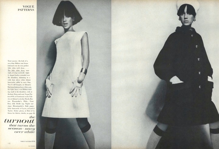 Marisa Berenson photographed by Guy Bourdin in Vogue pattern 6916