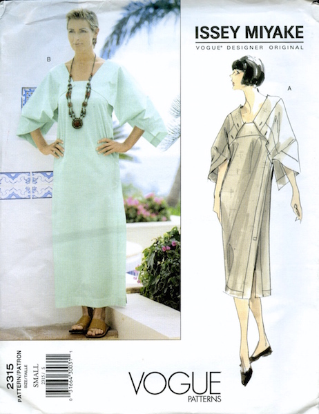 1990s Issey Miyake dress pattern - Vogue 2315