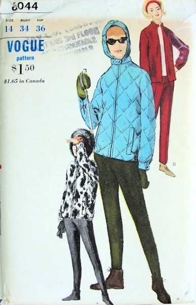 1960s ski suit pattern - Vogue 6044