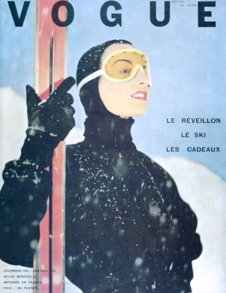 Couverture ski - Vogue Paris décembre 1951 janvier 1952