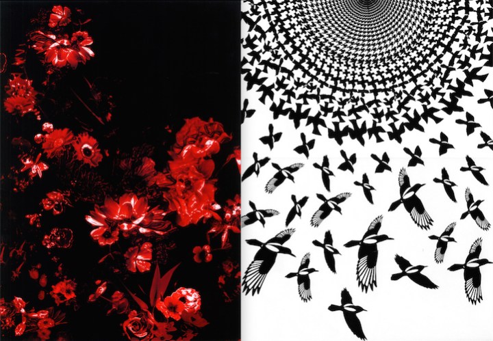 Floral and magpie houndstooth prints, Alexander McQueen Pre-Fall and FW 2009-10