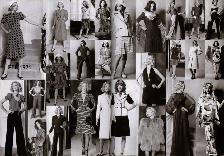 Yves Saint Laurent Spring 1971 haute couture (Libération) in L'Officiel 1000 modèles' YSL special issue