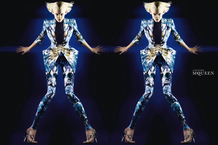 Heidi Mount in Craig McDean's Spring 2009 campaign for Alexander McQueen