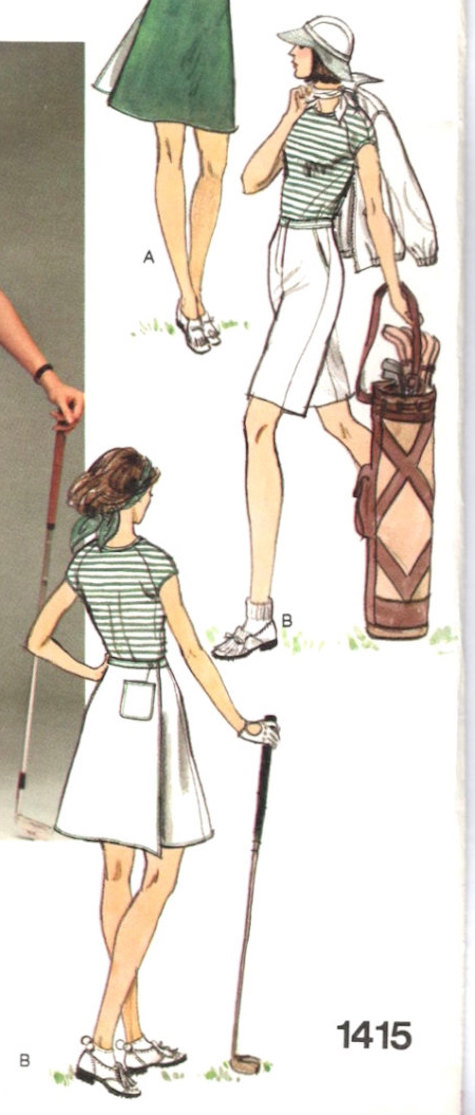 1970s Donna Karan for Anne Klein for Penfold golf pattern - Vogue 1415