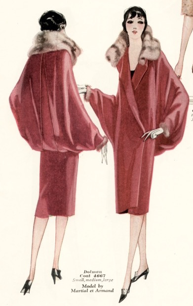 1920s Martial et Armand coat McCall 4667 illustrated in the Winter 1926 McCall Quarterly