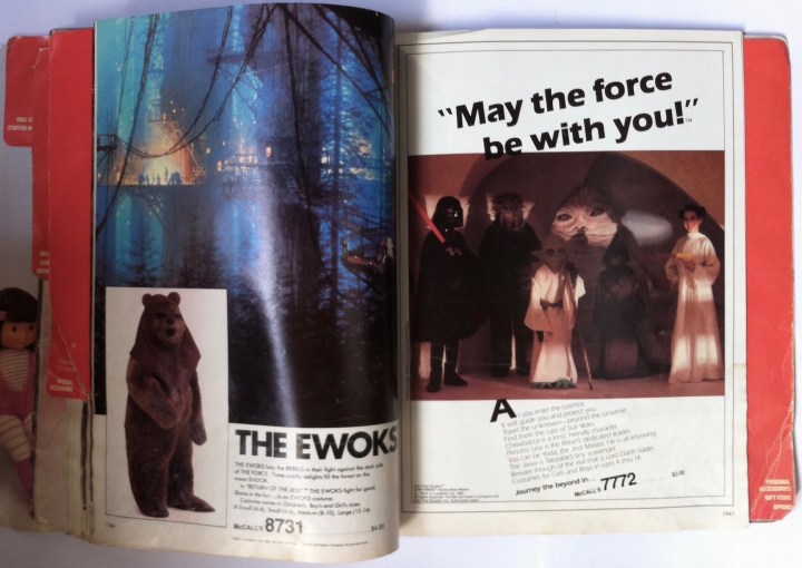 Star Wars pattern McCall's 7772 in McCall's 1984 Crafts catalogue