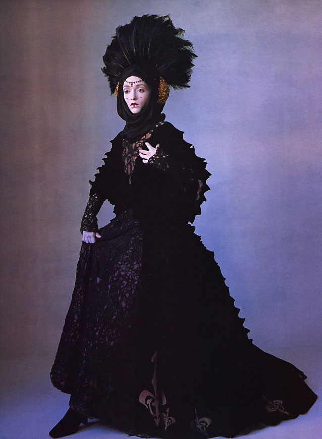 Audrey Marnay in a costume from "Star Wars Couture," photographed by Irving Penn, 1999