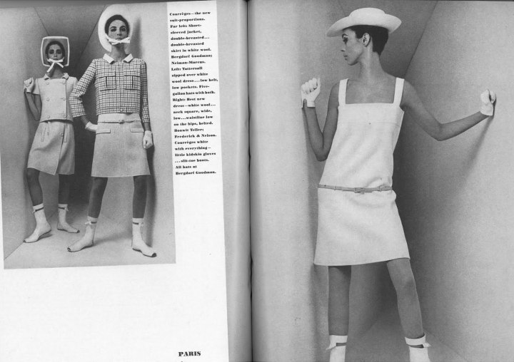 Courrèges in Vogue, March 1, 1965. Photos: William Klein