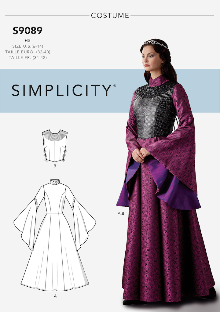 Sansa Stark, Queen in the North costume - Simplicity 9089