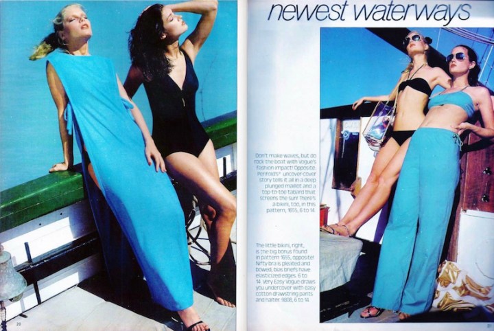Newest waterways - Vogue Patterns May/Jun 1977 Penfold