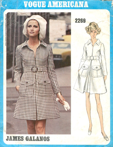 1970s James Galanos dress pattern - Vogue 2269