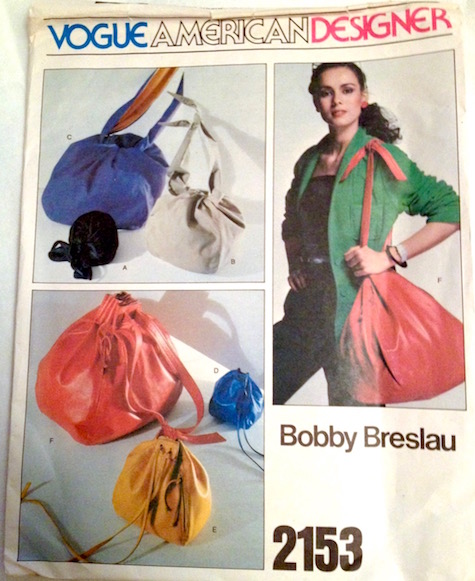 1970s Bobby Breslau handbag pattern Vogue 2153