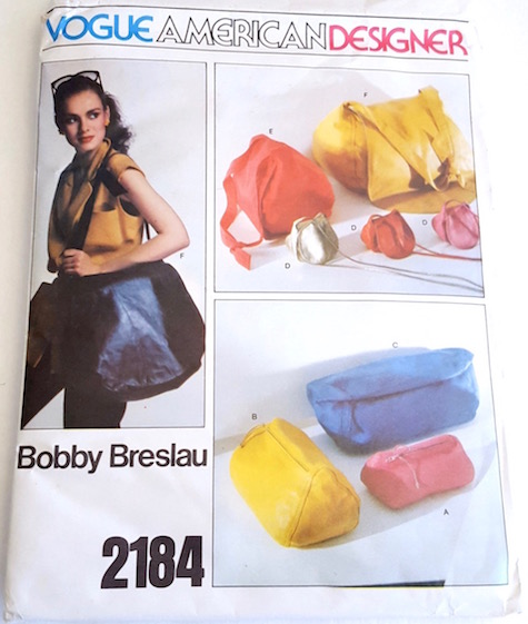 1970s Bobby Breslau handbag pattern Vogue 2184