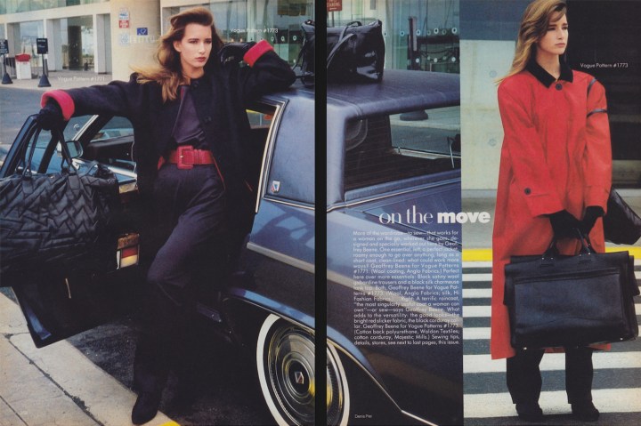 Vogue 1771 and 1773 by Geoffrey Beene, photographed for Vogue by Denis Piel.