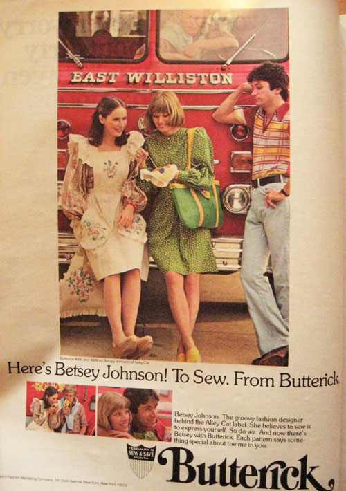 Butterick 4090 and 4088 by Betsey Johnson, 1975